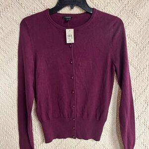 Ann Taylor Deep Purple Cardigan